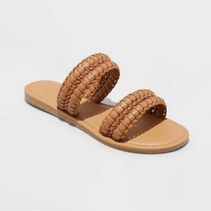 Women's Kimmy Slide Sandals Cognac - Universal Thread ™
